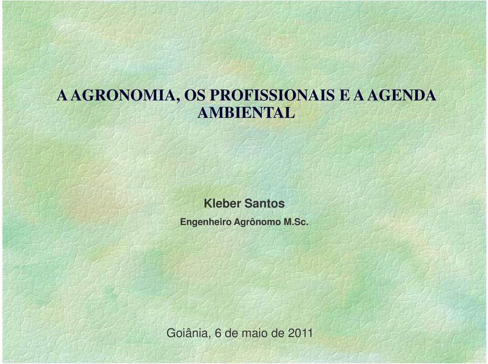 Santos Engenheiro Agrônomo M.