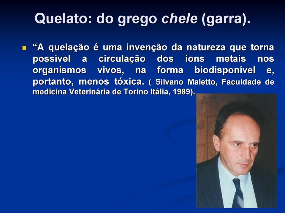 circulação dos íons metais nos organismos vivos, na forma