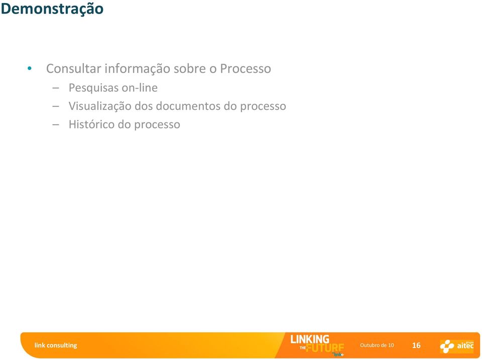 Visualização dos documentos do processo