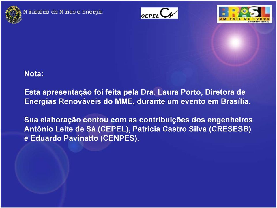 evento em Brasília.