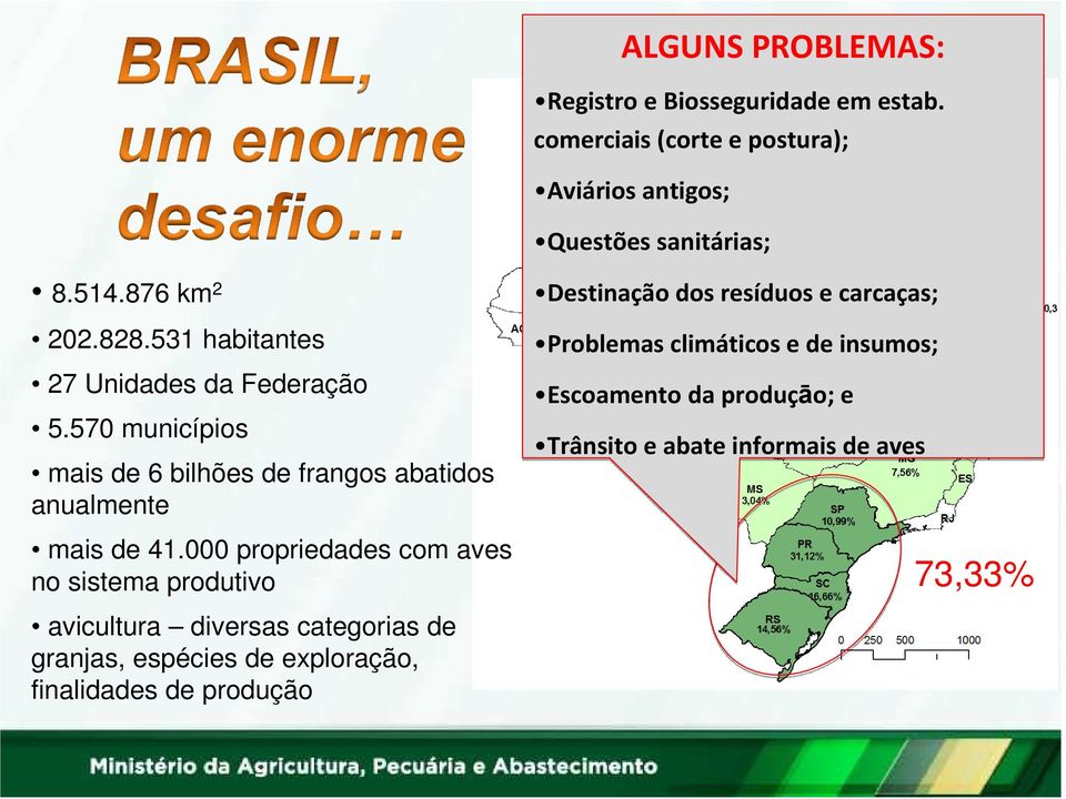 000 propriedades com aves no sistema produtivo avicultura diversas categorias de granjas, espécies de exploração, finalidades de