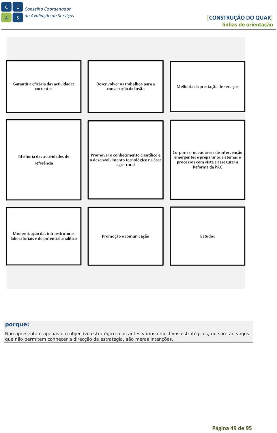 estratégico mas antes vários objectivos estratégicos, ou são tão