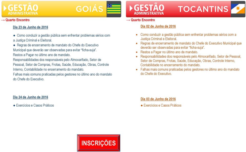 Responsabilidades dos responsáveis pelo Almoxarifado, Setor de Pessoal, Setor de Compras, Frotas, Saúde, Educação, Obras, Controle Interno, Contabilidade no encerramento do mandato.