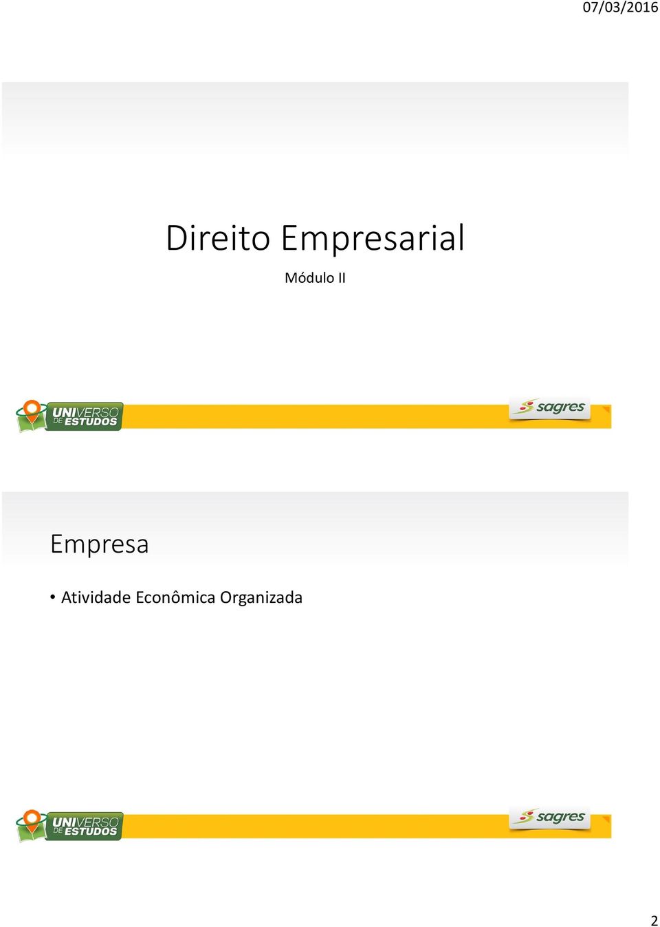 Módulo II Empresa