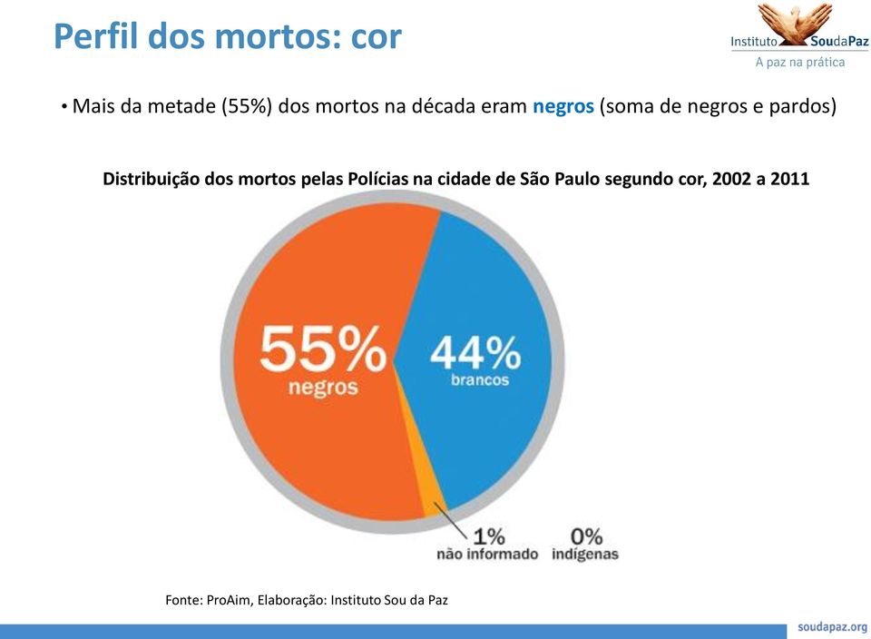 dos mortos pelas Polícias na cidade de São Paulo segundo