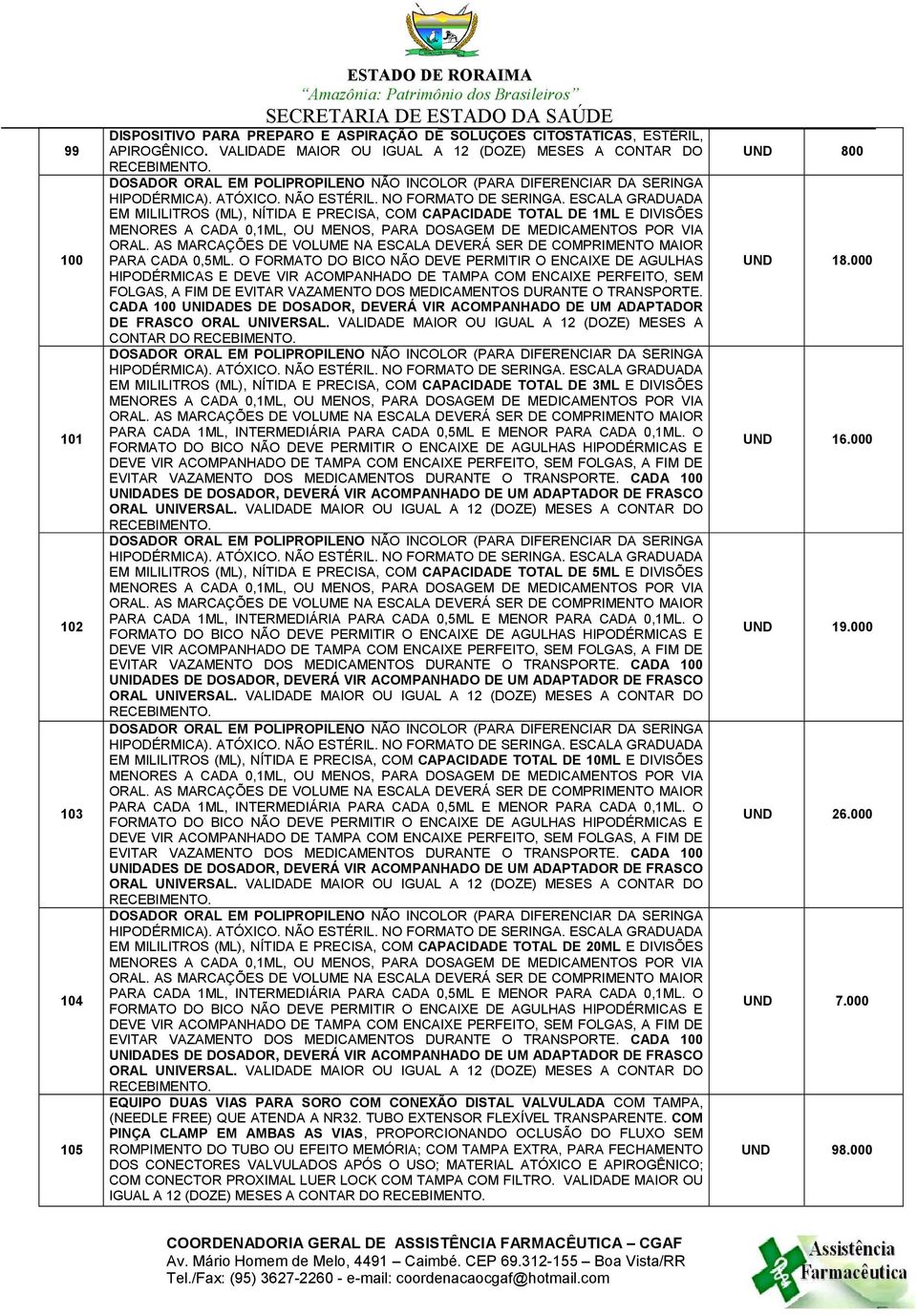 ESCALA GRADUADA EM MILILITROS (ML), NÍTIDA E PRECISA, COM CAPACIDADE TOTAL DE 1ML E DIVISÕES MENORES A CADA 0,1ML, OU MENOS, PARA DOSAGEM DE MEDICAMENTOS POR VIA ORAL.