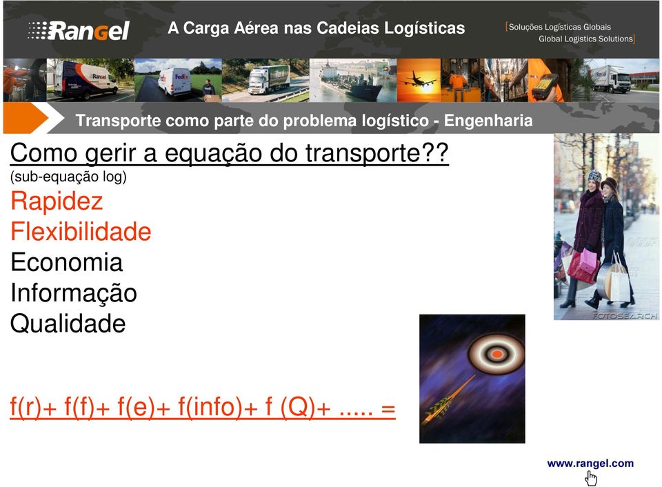 ? (sub-equação log) Rapidez Flexibilidade Economia