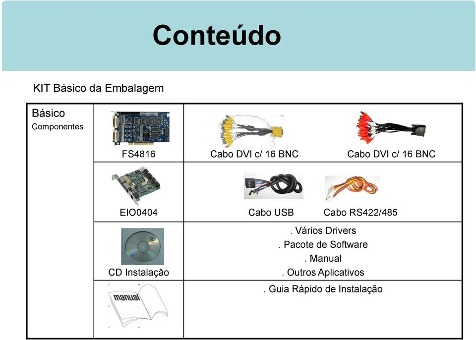 Cabo RS422/485 CD Instalação. Vários Drivers.