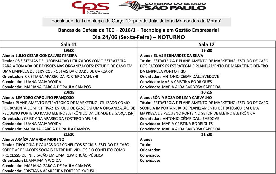 COMO FERRAMENTA COMPETITIVA: ESTUDO DE CASO EM UMA ORGANIZAÇÃO DE PEQUENO PORTE DO RAMO ELETROELETRÔNICO DA CIDADE DE GARÇA (SP) CRISTIANA APARECIDA PORTERO YAFUSHI LUANA MAIA WOIDA MARIANA GARCIA DE