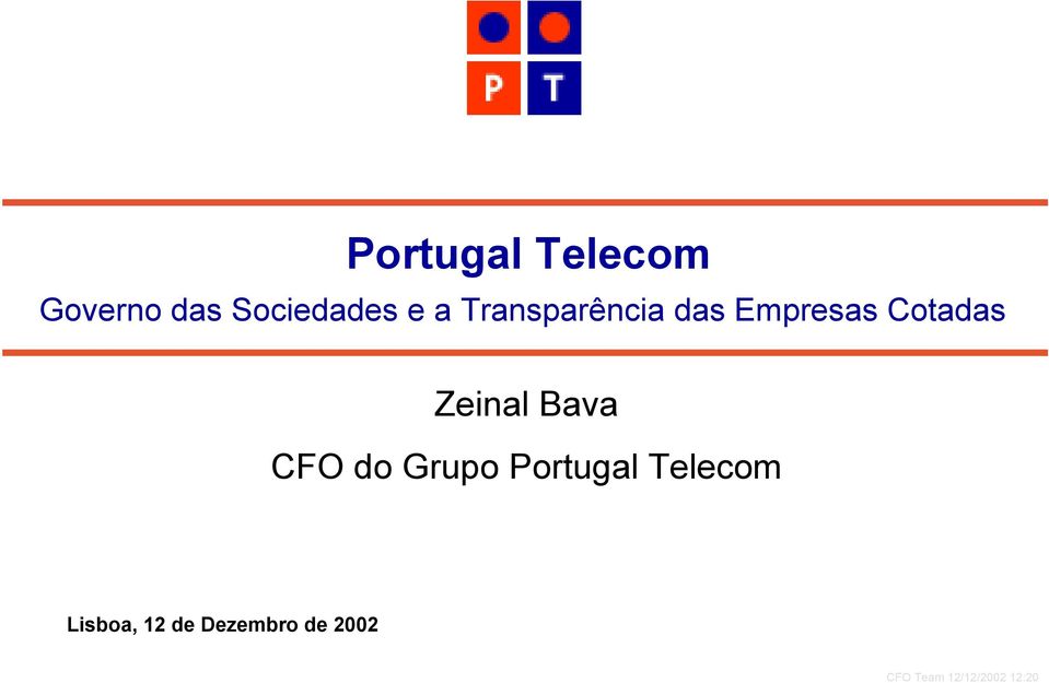 Empresas Cotadas Zeinal Bava CFO do