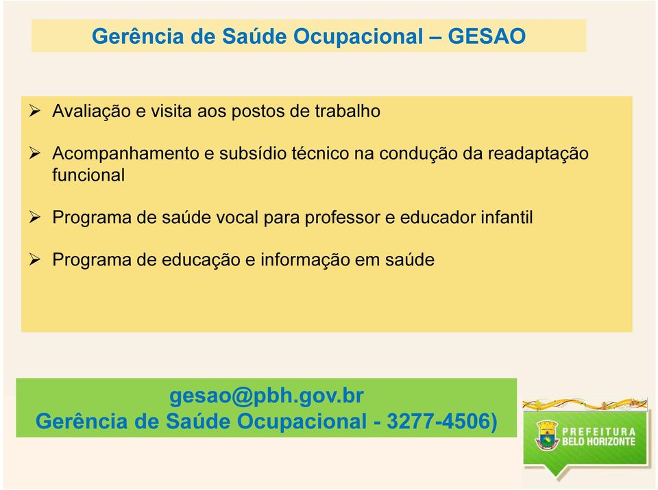 Programa de saúde vocal para professor e educador infantil Programa de