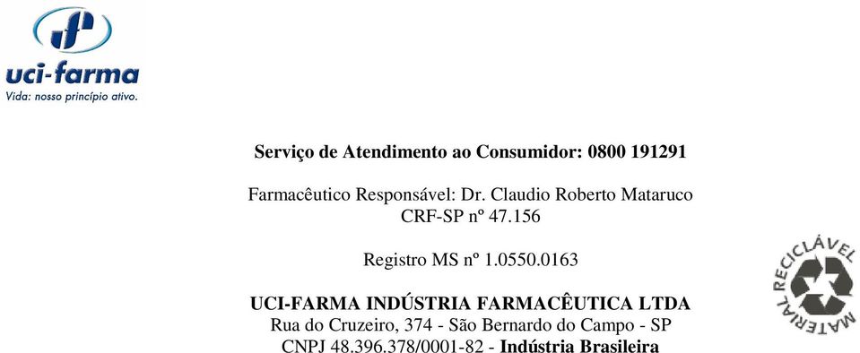 156 Registro MS nº 1.0550.