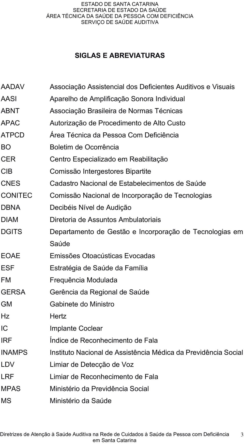 AparelhodeAmplificaçãoSonoraIndividual AssociaçãoBrasileiradeNormasTécnicas AutorizaçãodeProcedimentodeAltoCusto ÁreaTécnicadaPessoaComDeficiência BoletimdeOcorrência