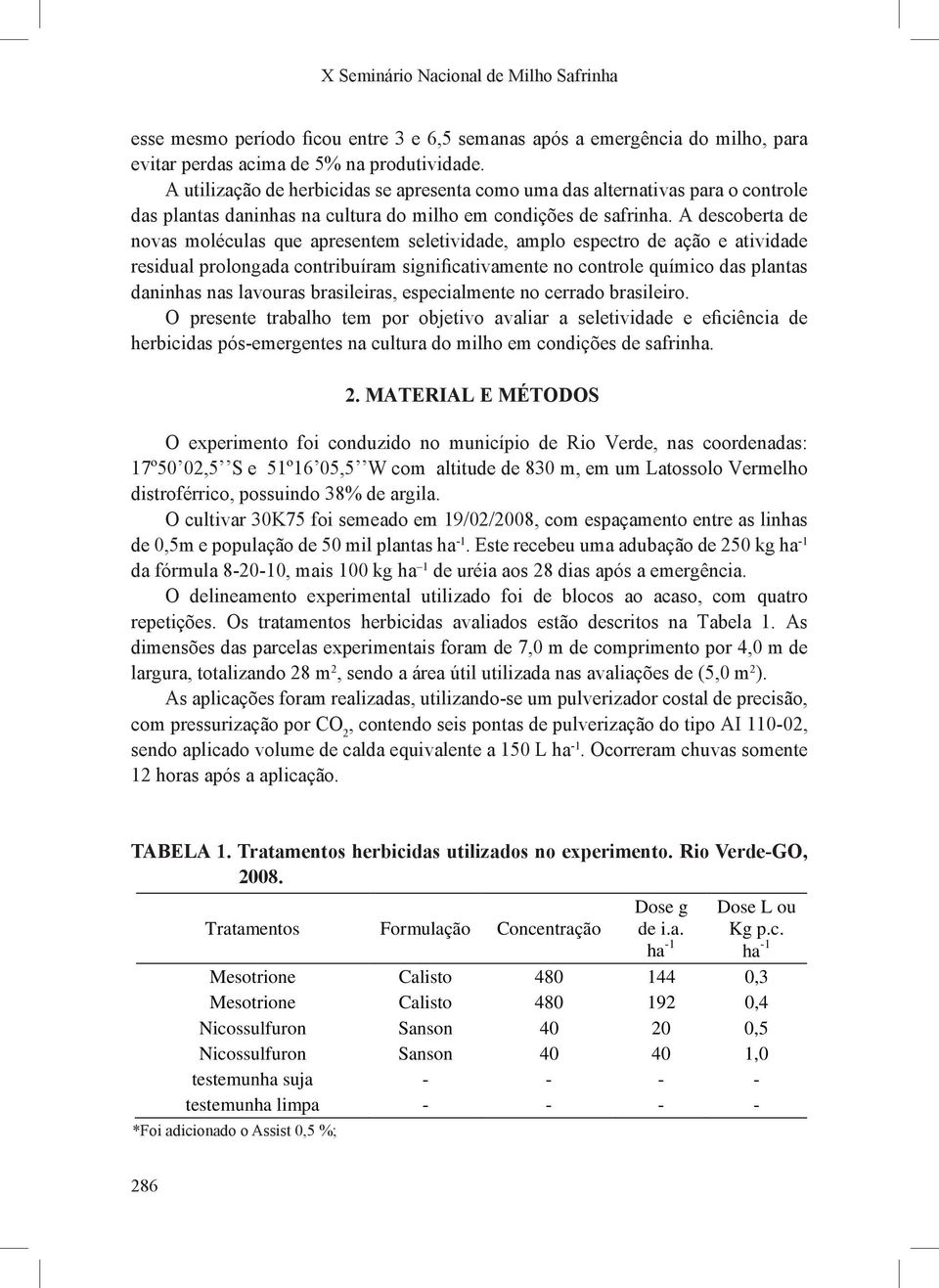 A descoberta de novas moléculas que apresentem seletividade, amplo espectro de ação e atividade residual prolongada contribuíram significativamente no controle químico das plantas daninhas nas