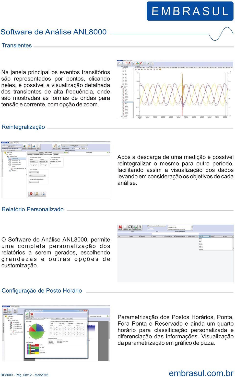 Reintegralização Após a descarga de uma medição é possível reintegralizar o mesmo para outro período, facilitando assim a visualização dos dados levando em consideração os objetivos de cada análise.