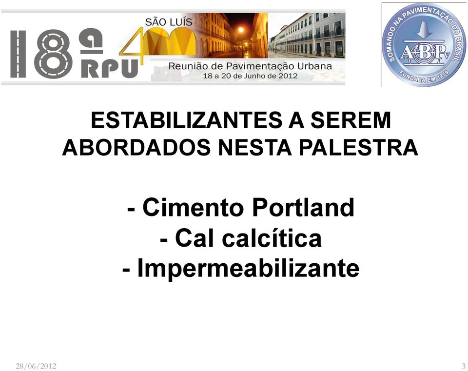 Cimento Portland - Cal