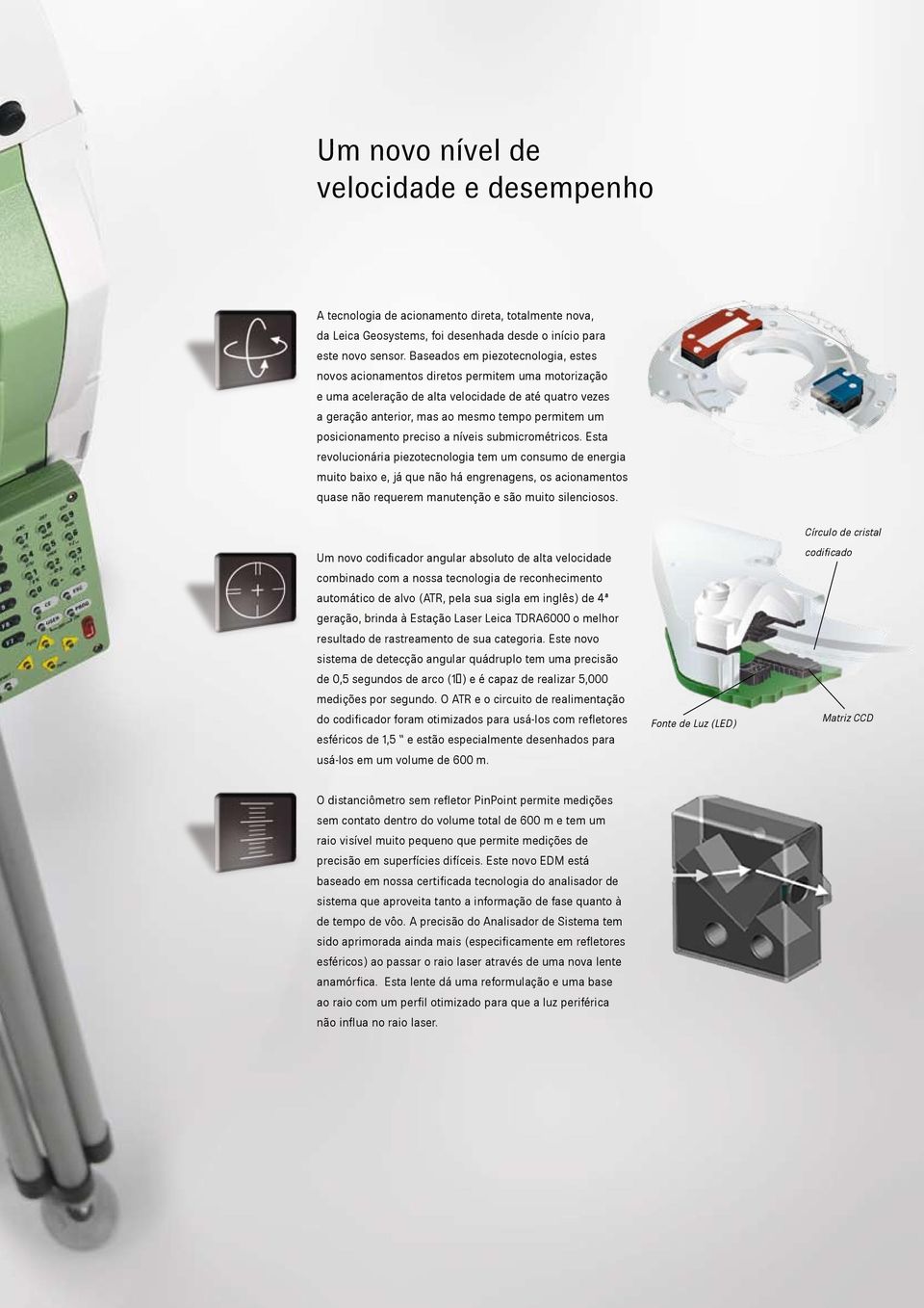 posicionamento preciso a níveis submicrométricos.