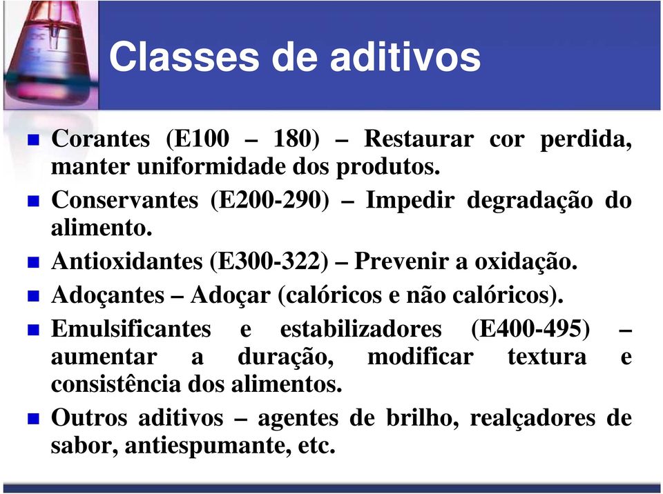 Adoçantes Adoçar (calóricos e não calóricos).