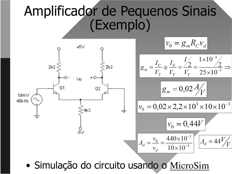 (Exemplo) Simulação