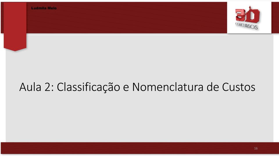 Classificação e