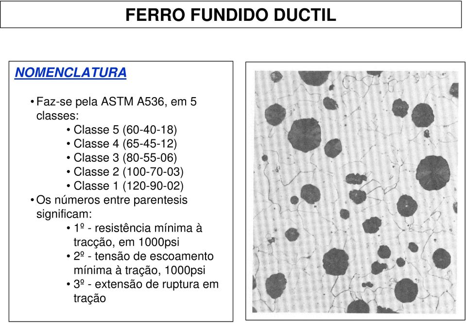 (120-90-02) Os números entre parentesis significam: 1º - resistência mínima à