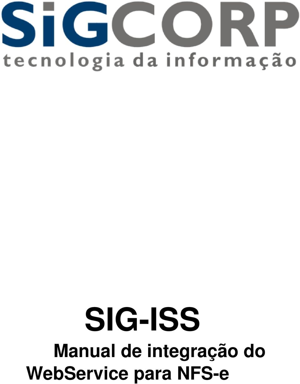 SIG-ISS Manual de