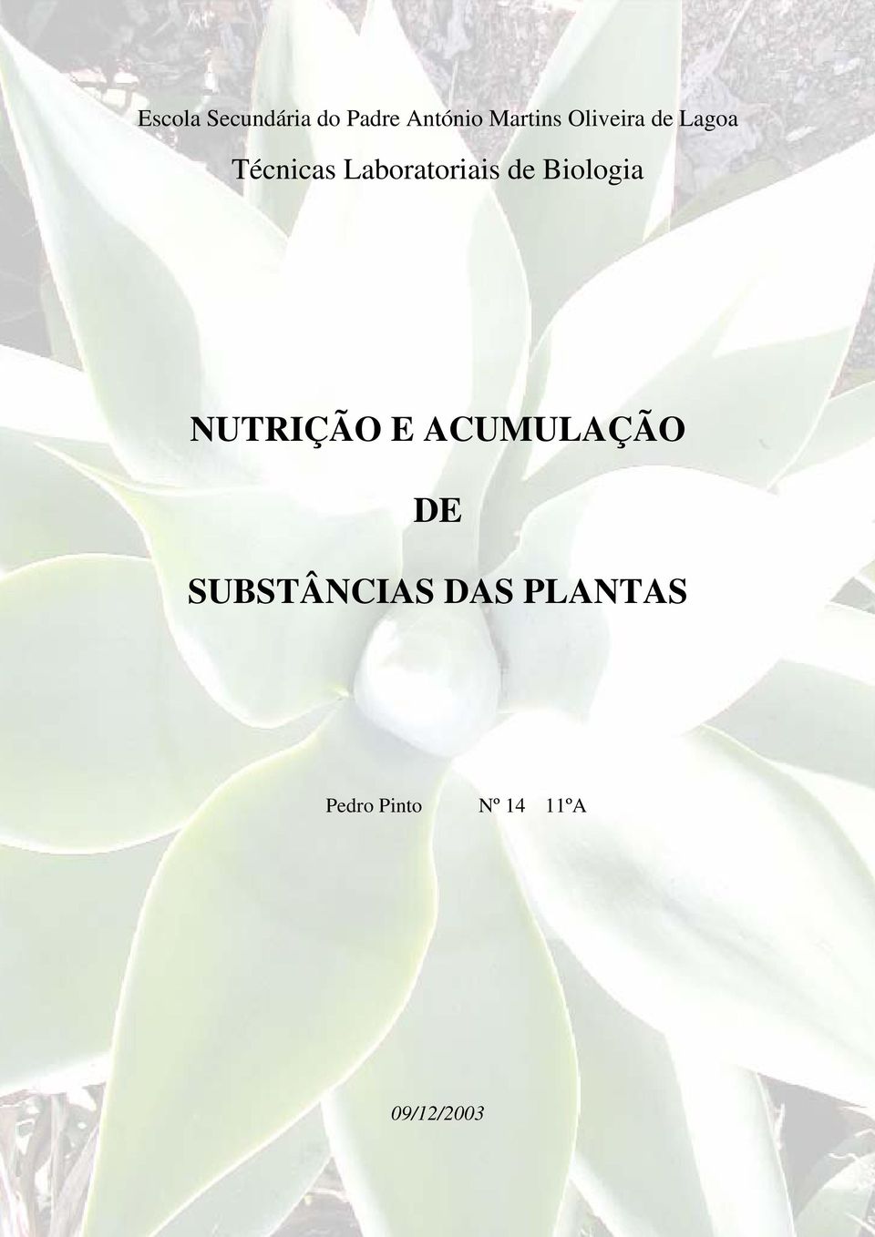 Biologia NUTRIÇÃO E ACUMULAÇÃO DE