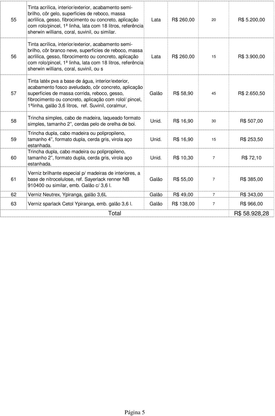 concreto, aplicação com rolo/pincel, 1ª linha, lata com 18 litros, referência sherwin willians, coral, suvinil, ou s acabamento fosco aveludado, côr concreto, aplicação 1ªlinha, galão 3,6 litros, ref.