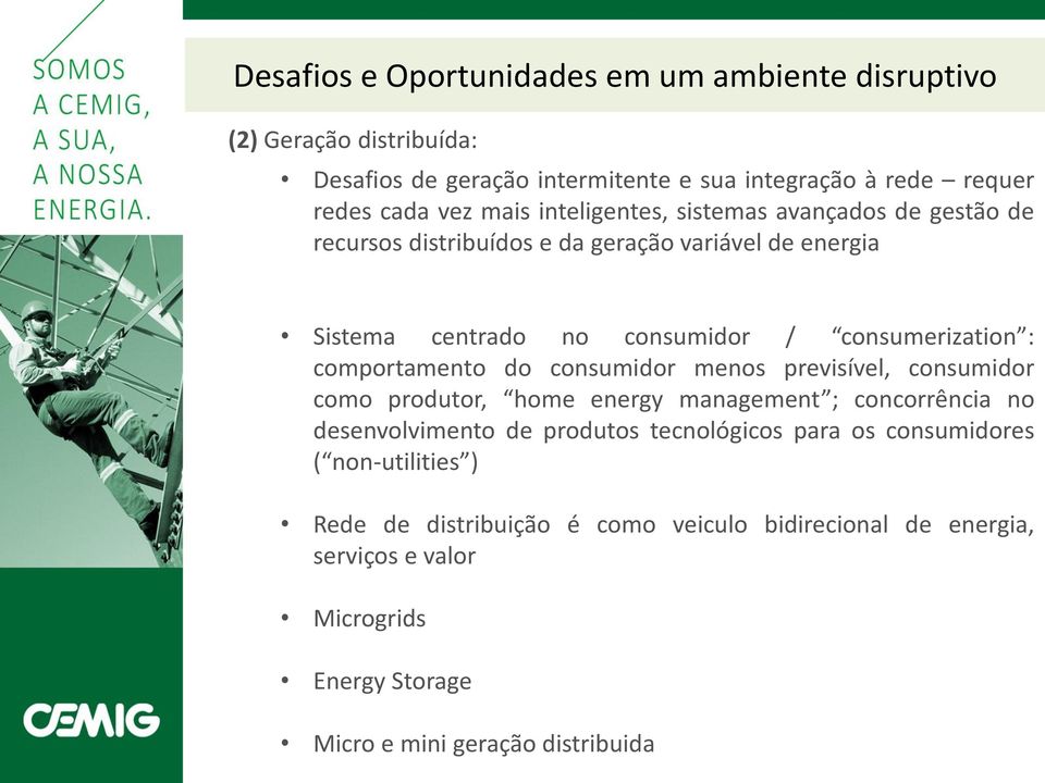 comportamento do consumidor menos previsível, consumidor como produtor, home energy management ; concorrência no desenvolvimento de produtos tecnológicos para