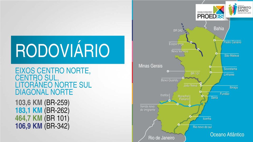 101) 106,9 KM (BR-342) Minas Gerais Venda nova do imigrante Baixo Guandu Ibatiba Rio de Janeiro