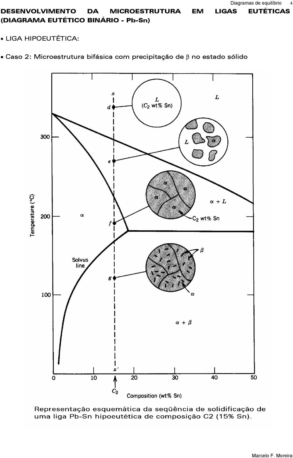EUTÉTICO BINÁRIO - Pb-Sn) LIGA HIPOEUTÉTICA: Caso