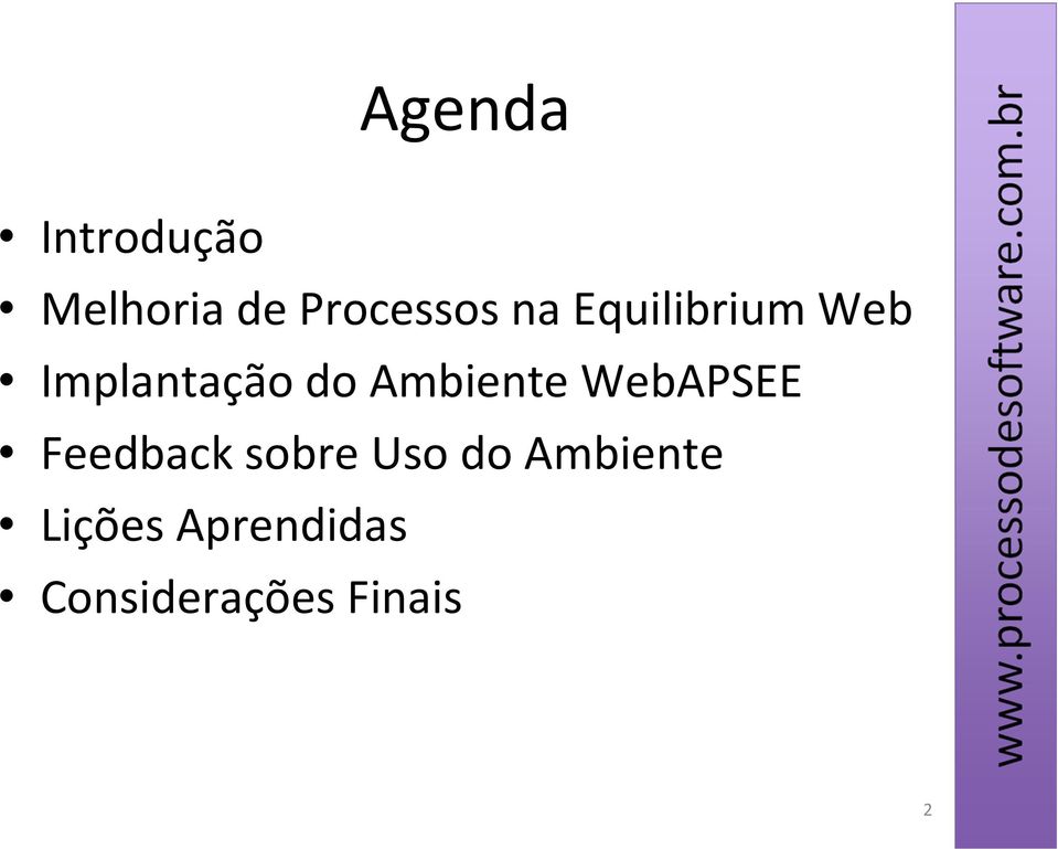 Ambiente WebAPSEE Feedback sobre Uso do