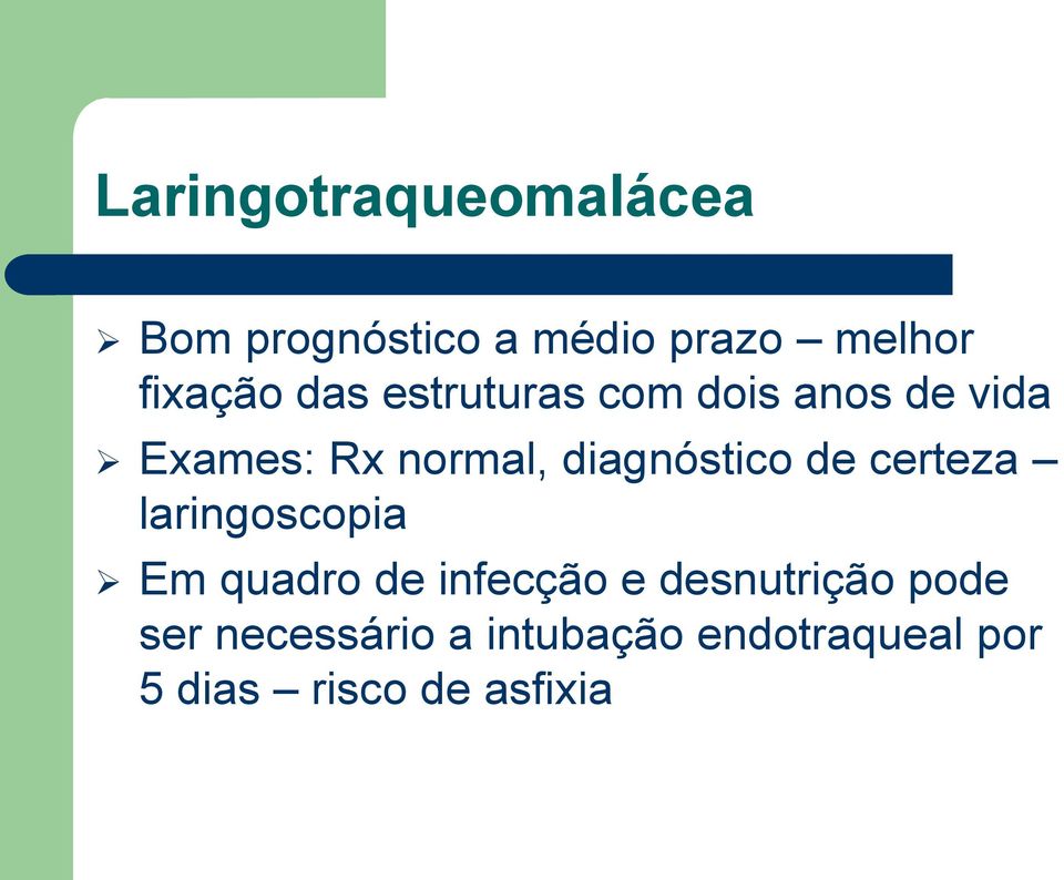 diagnóstico de certeza laringoscopia Em quadro de infecção e