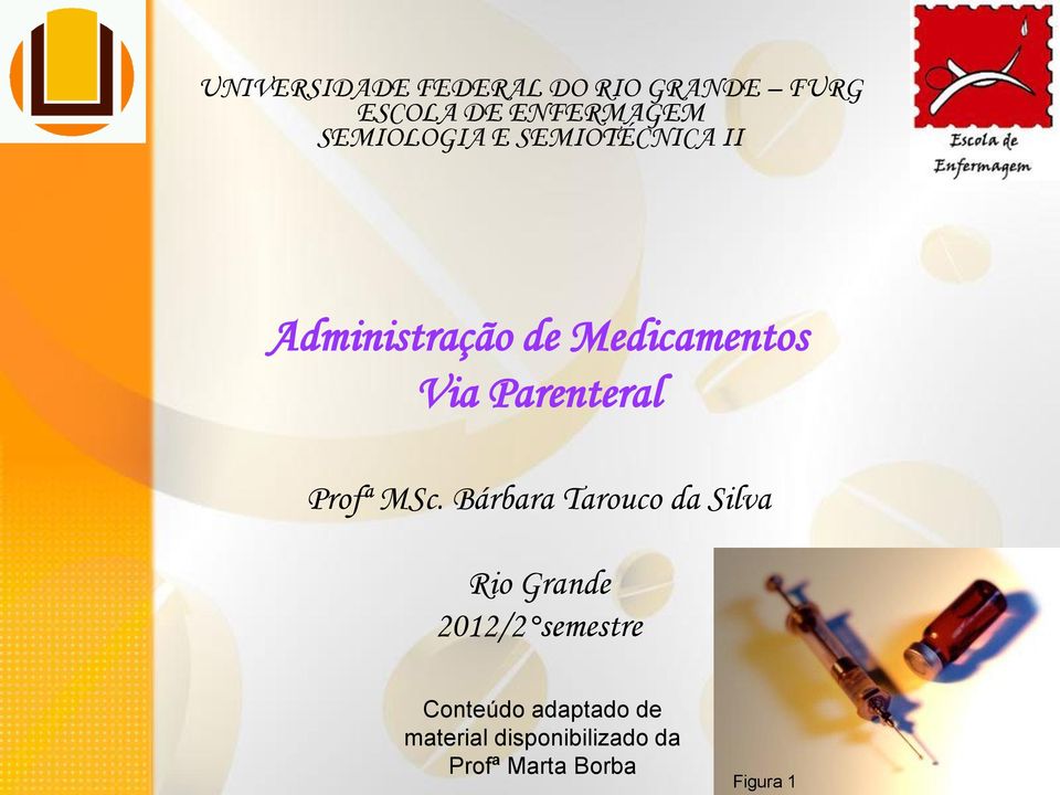 Parenteral Profª MSc.