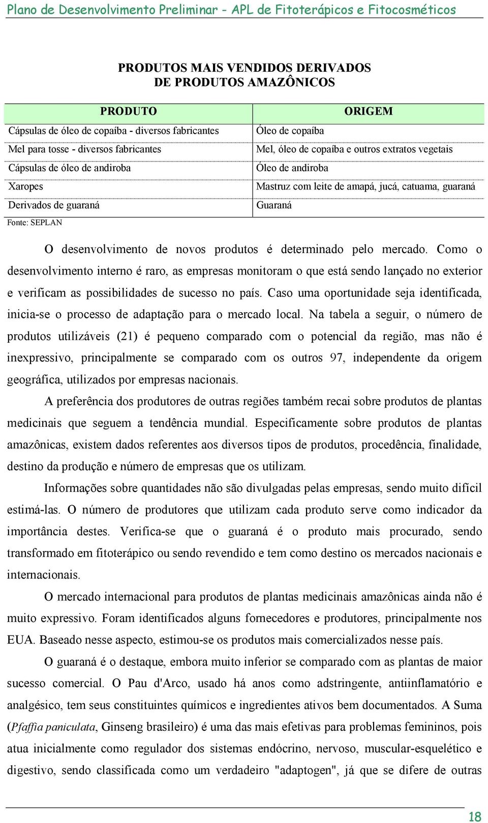 produtos é determinado pelo mercado. Como o desenvolvimento interno é raro, as empresas monitoram o que está sendo lançado no exterior e verificam as possibilidades de sucesso no país.