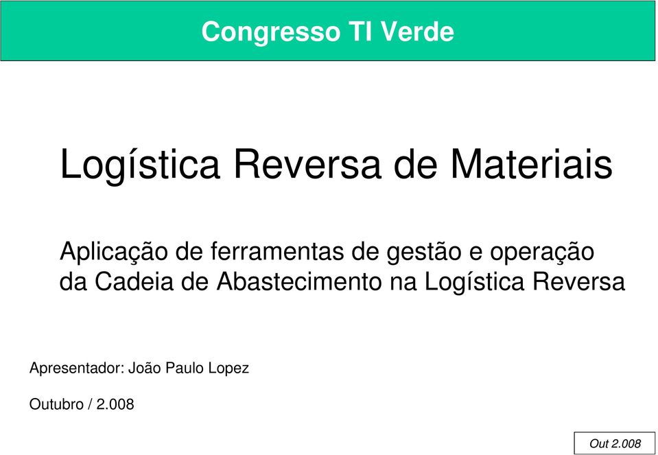 Cadeia de Abastecimento na Logística