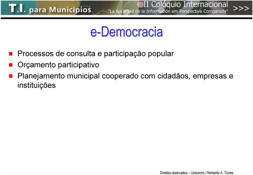 participativo Planejamento municipal