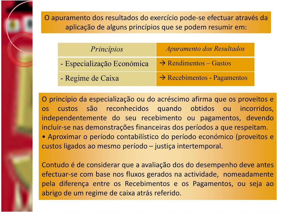 independentemente do seu recebimento ou pagamentos, devendo incluir-se nas demonstrações financeiras dos períodos a que respeitam.