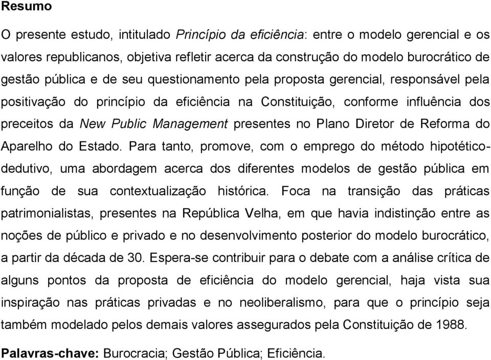 Diretor de Reforma do Aparelho do Estado.