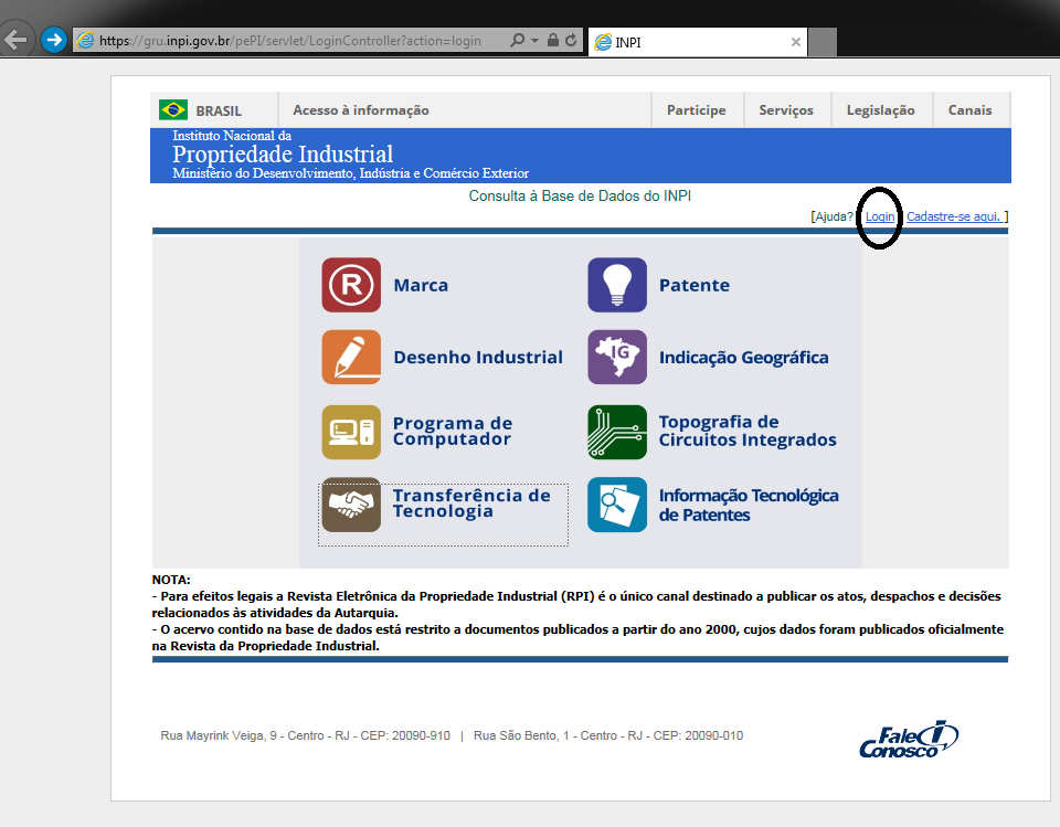 b) Após o acesso à Pesquisa web, clicar na