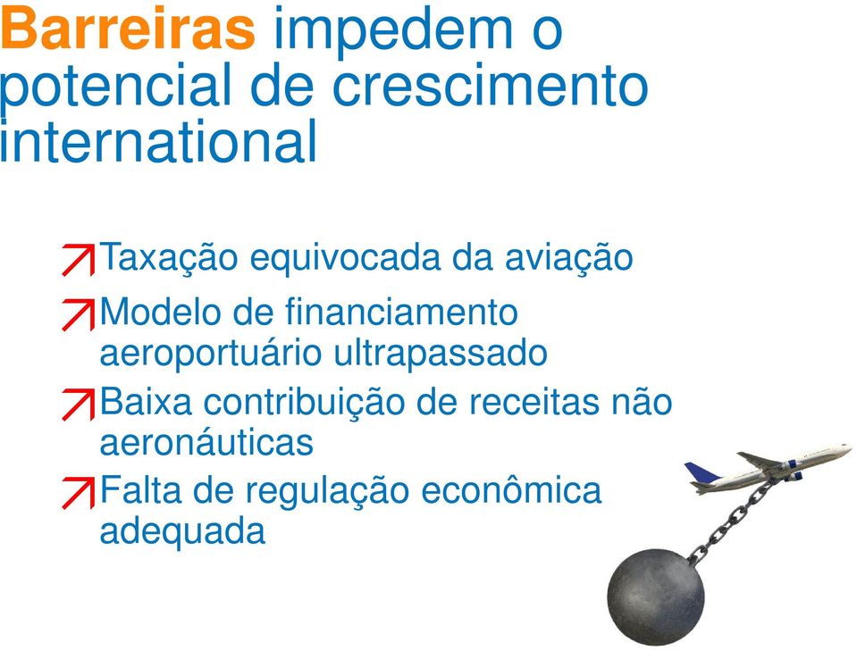 financiamento aeroportuário ultrapassado Baixa