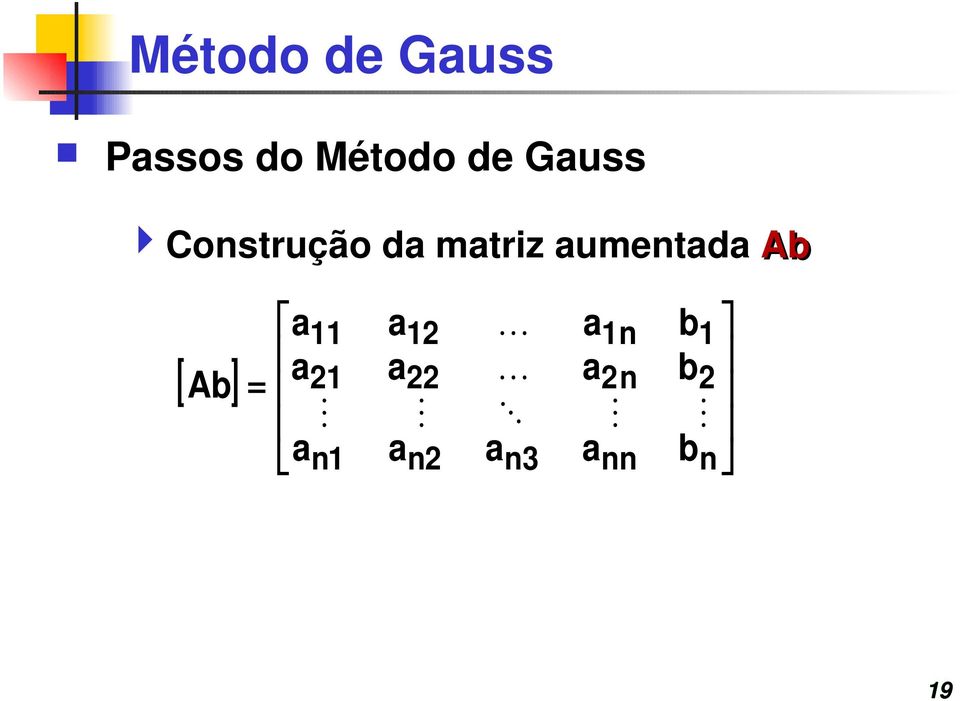 Construção d mtriz