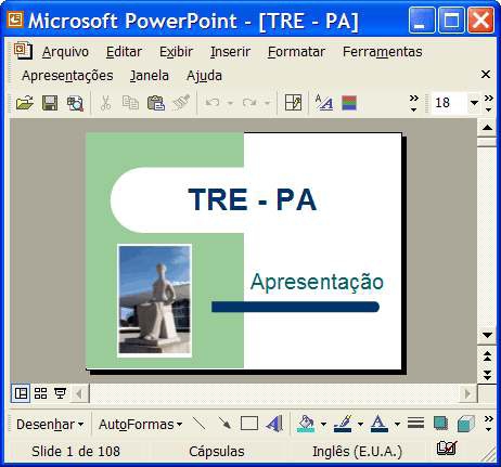 QUESTÃO 22 - GOVERNO DO ESTADO DO ESPÍRITO SANTO INSTITUTO DE TECNOLOGIA DA INFORMAÇÃO TÉCNICO DE INFORMÁTICA 11/06/2006 - No Microsoft PowerPoint 2002, é possível ocultar um slide na apresentação