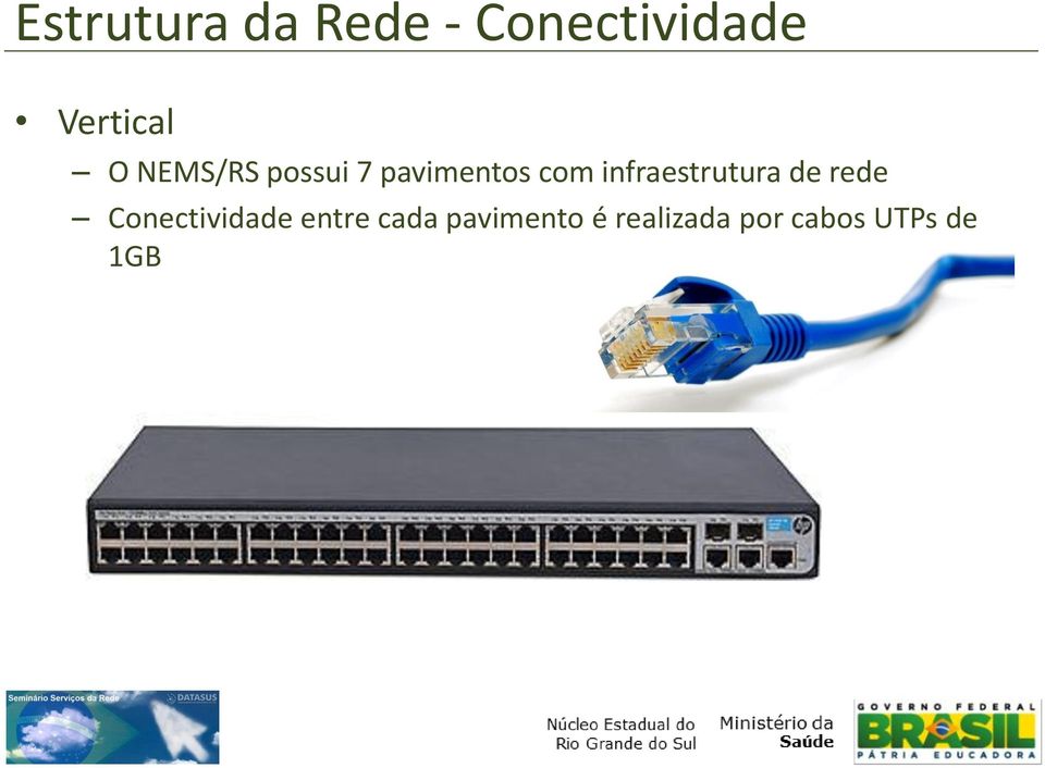 com infraestrutura de rede Conectividade