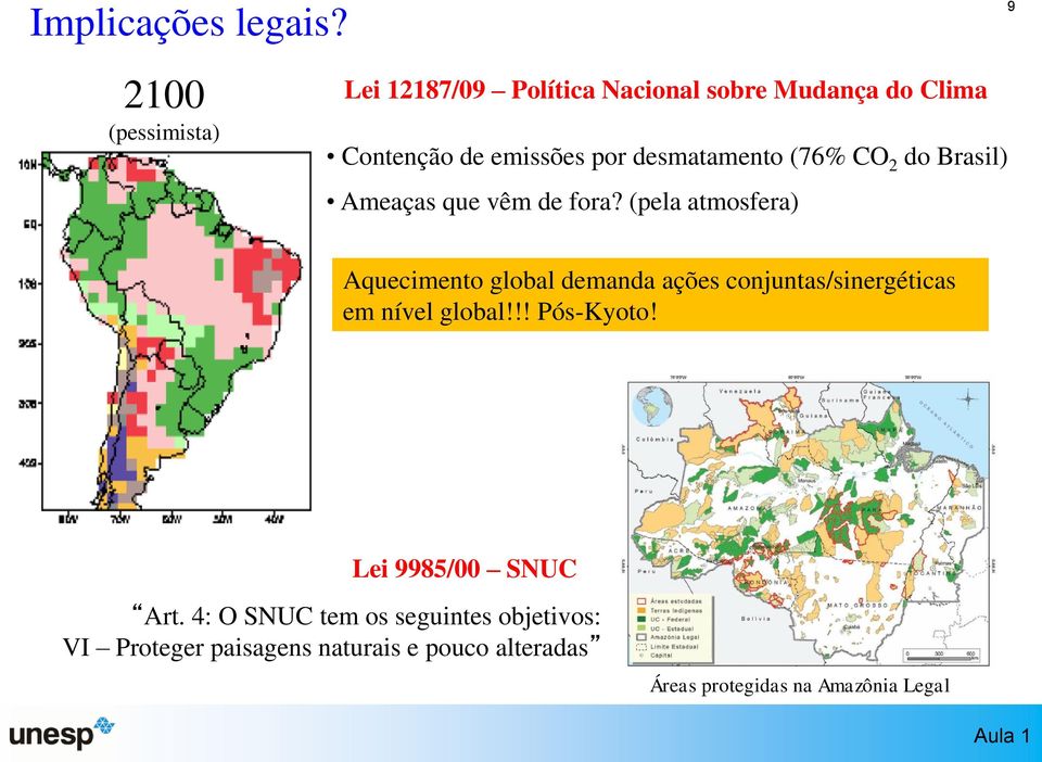 desmatamento (76% CO 2 do Brasil) Ameaças que vêm de fora?