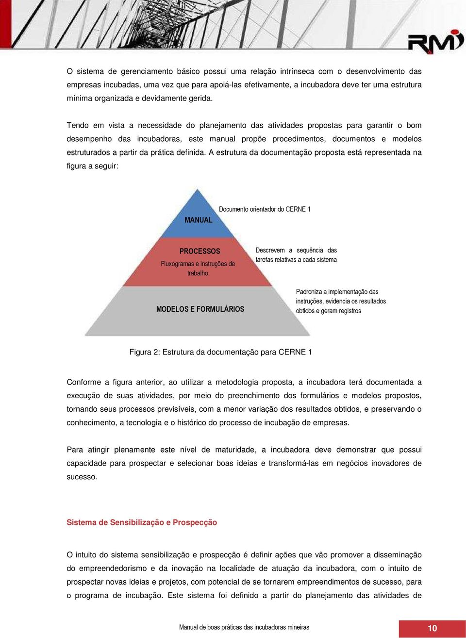 Tendo em vista a necessidade do planejamento das atividades propostas para garantir o bom desempenho das incubadoras, este manual propõe procedimentos, documentos e modelos estruturados a partir da