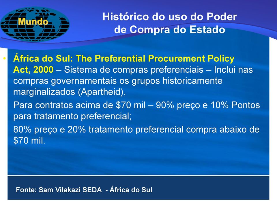 marginalizados (Apartheid).