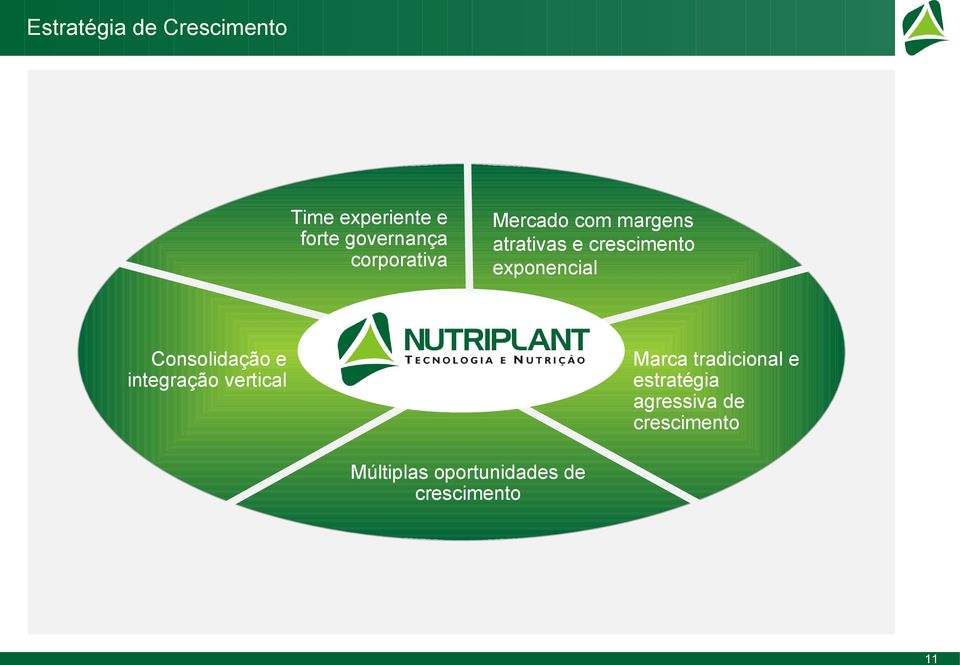 exponencial Consolidação e integração vertical Marca tradicional