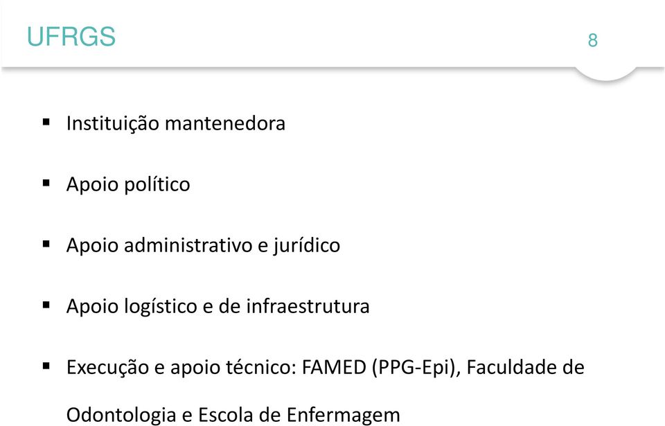 de infraestrutura Execução e apoio técnico: FAMED