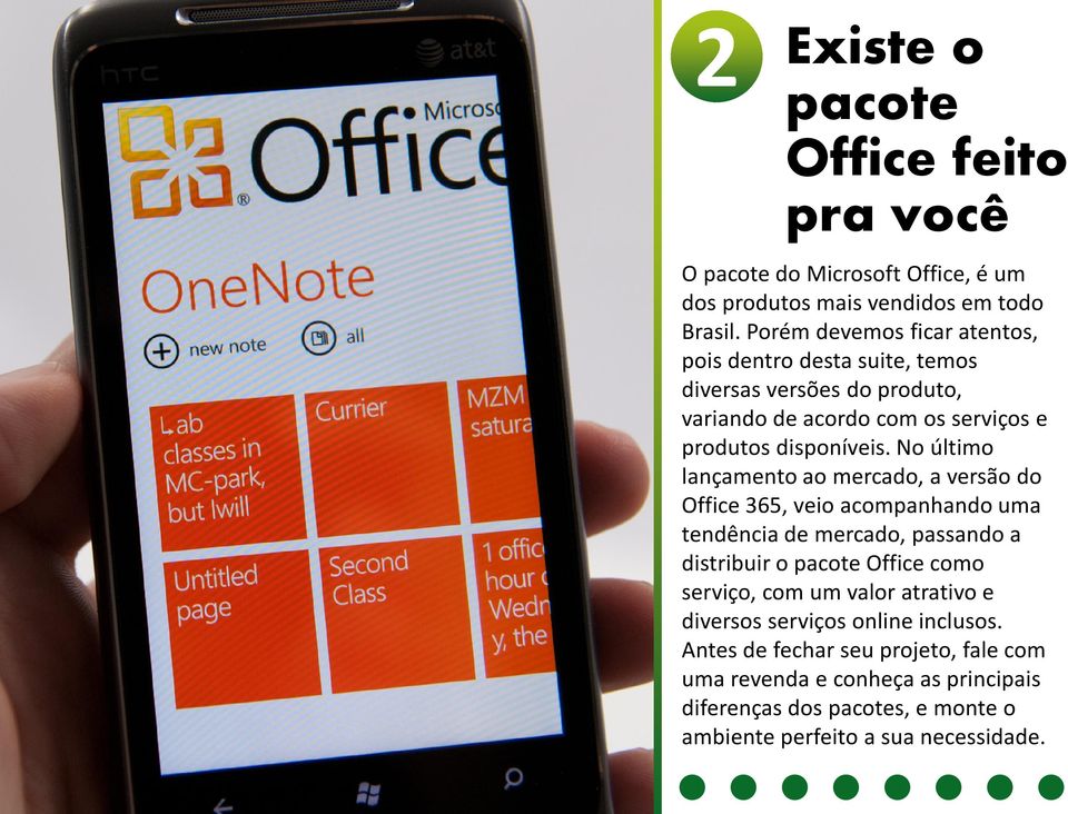 No último lançamento ao mercado, a versão do Office 365, veio acompanhando uma tendência de mercado, passando a distribuir o pacote Office como serviço,